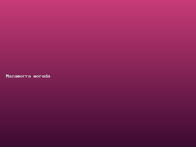 Mazamorra morada